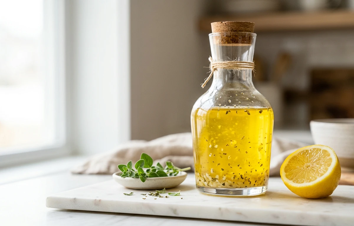 Lemon & Crushed Garlic Vinaigrette