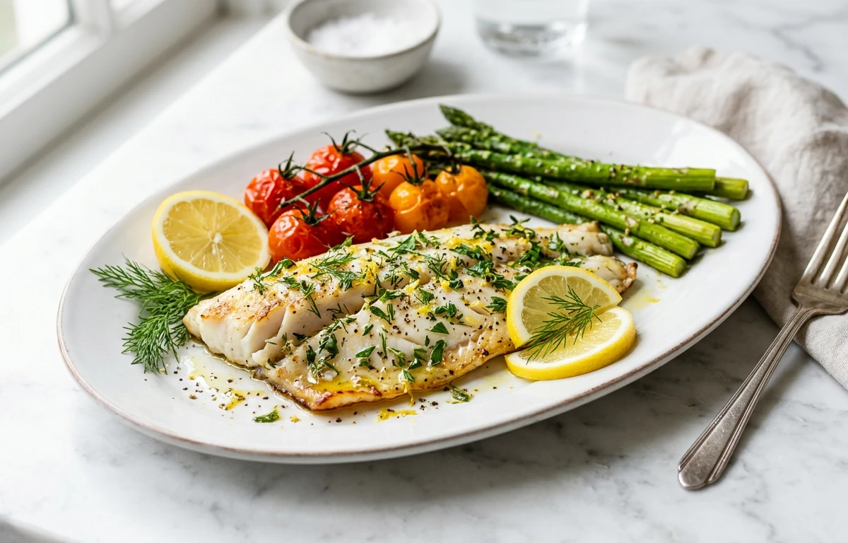 Lemon Herb Baked Basa