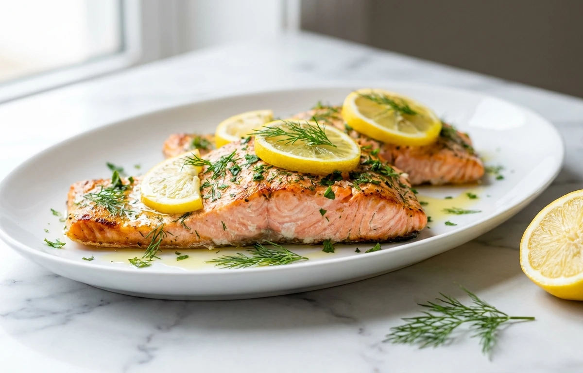 Lemon Herb Baked Salmon