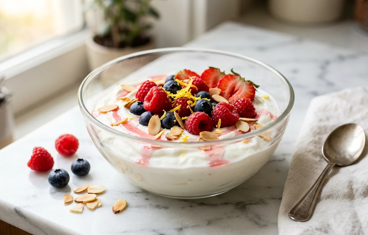 Lemon Zest & Berry Yogurt