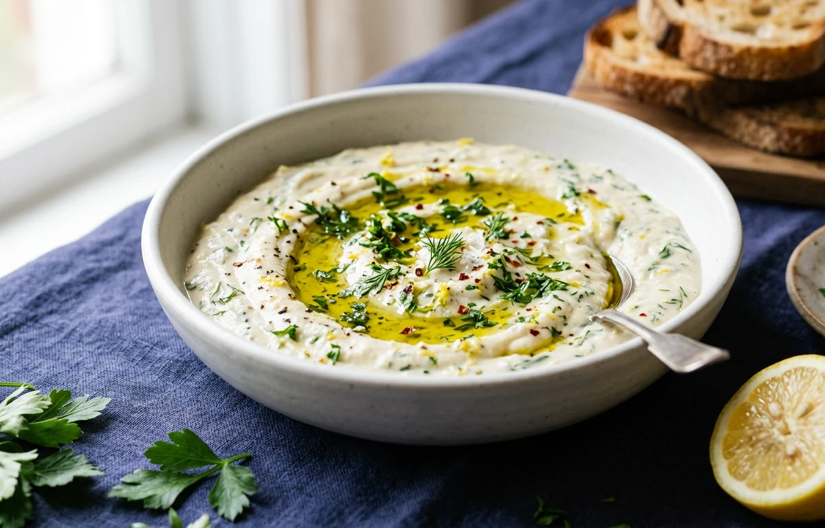 Lemony Butter Bean & Herb Dip