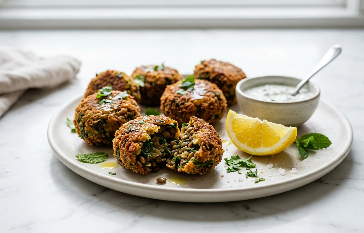 Lentil & Herb Fritters