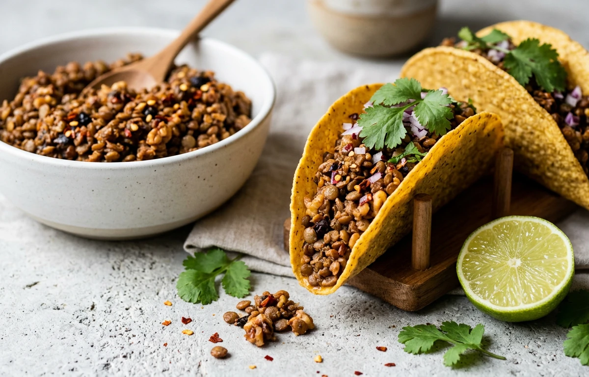 Lentil & Walnut Taco Meat