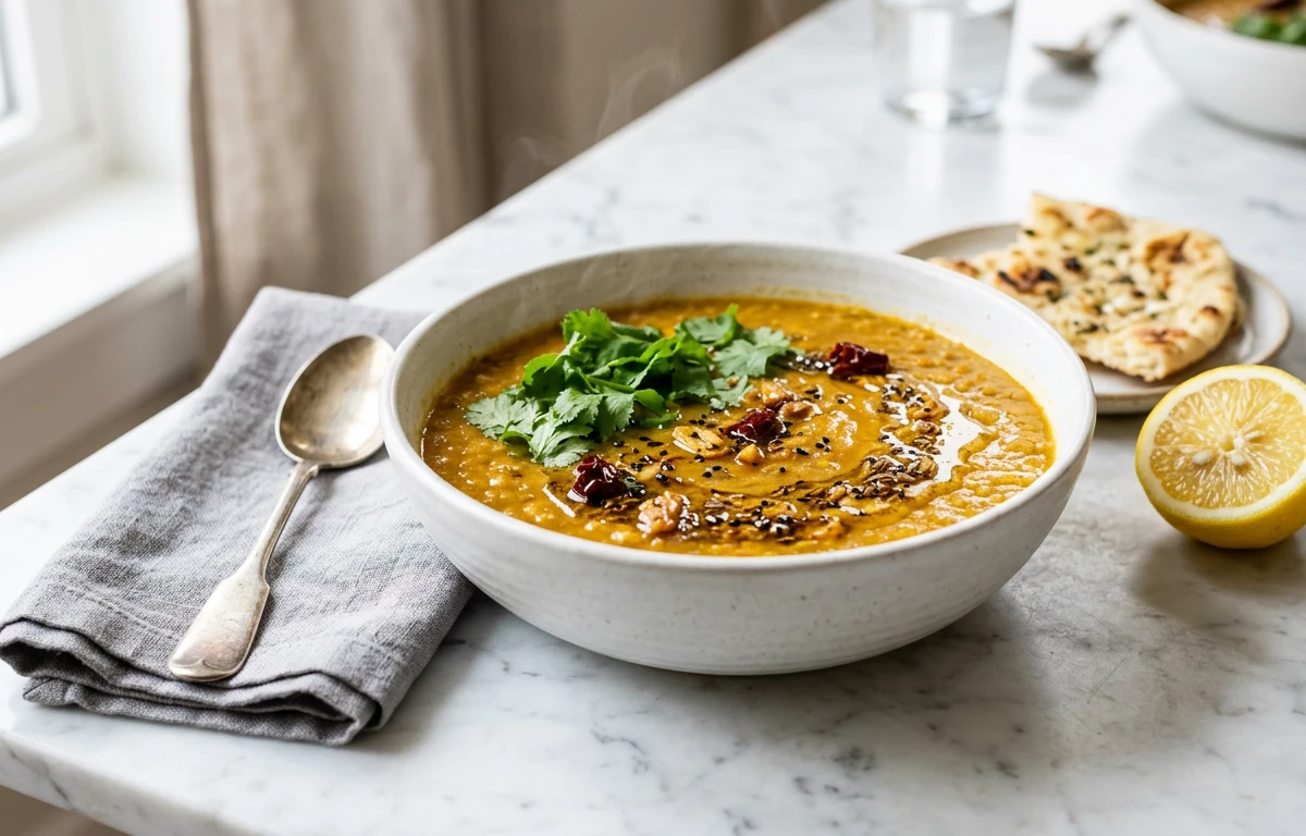 Lentil Soup with Nigella Tarka