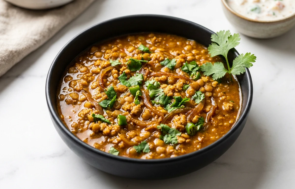 Lentil-Soya Keema