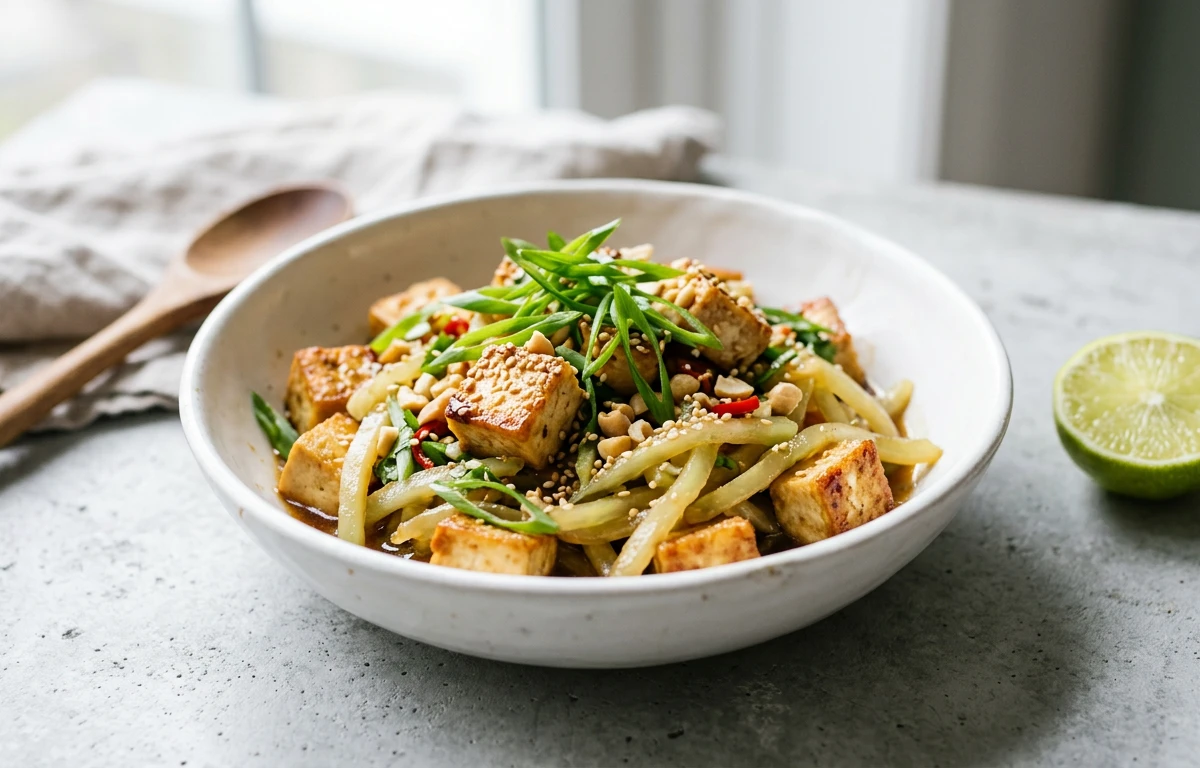 Light Tofu & Papaya Stir-fry