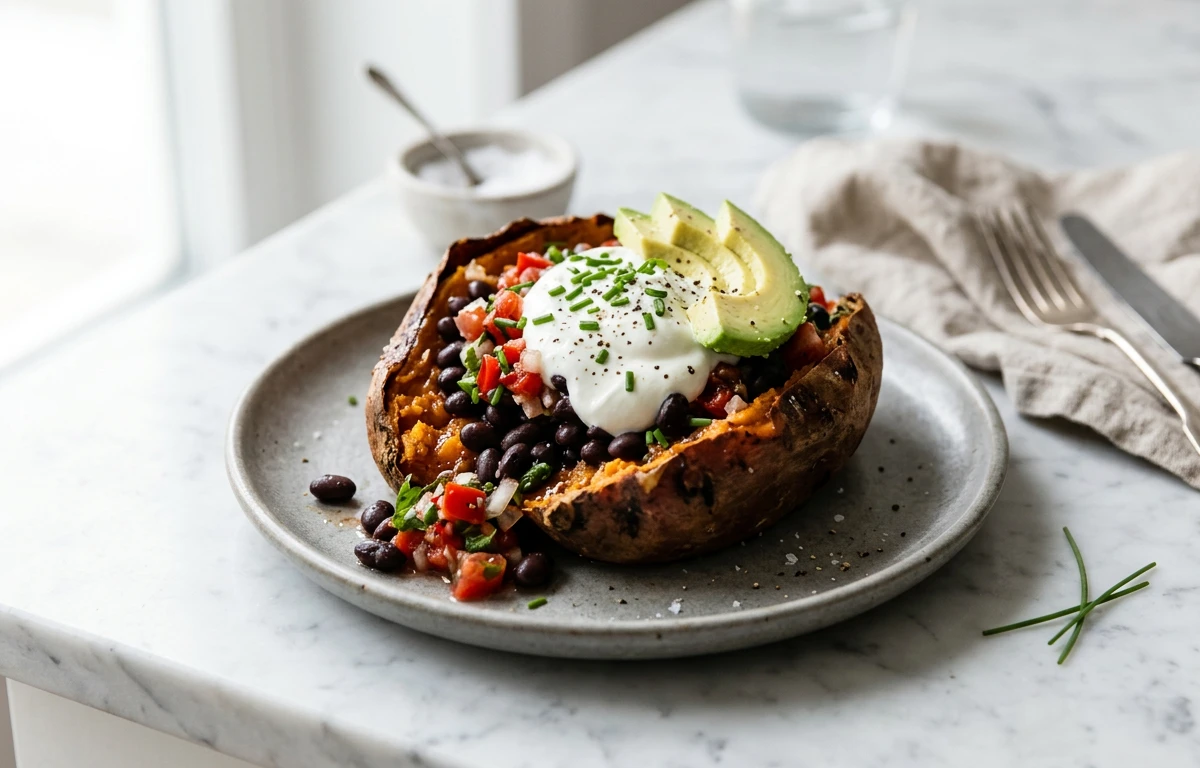 Loaded Baked Sweet Potato