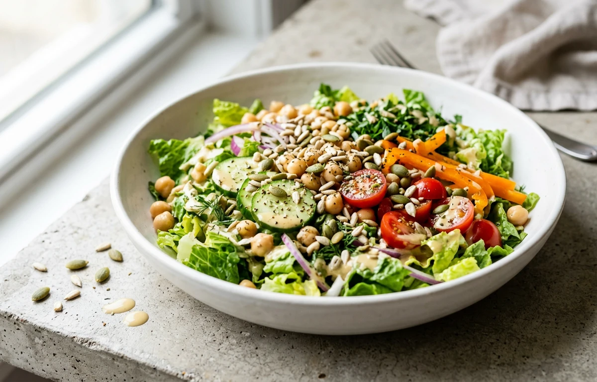 Loaded Gut-Health Salad Bowl