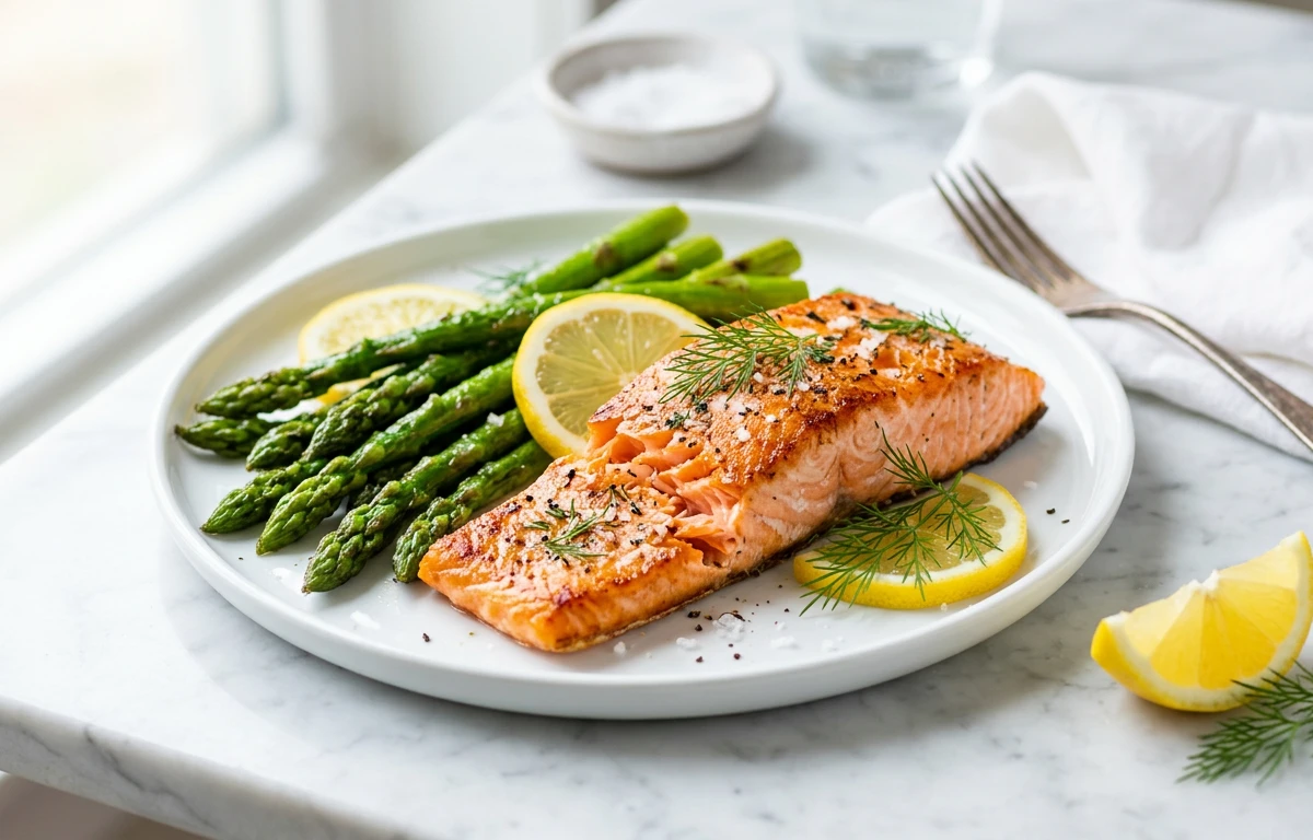 Low-Carb: Lemon-Dill Salmon & Asparagus