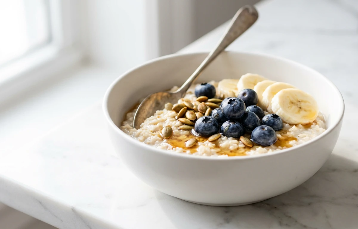 Low-FODMAP Oatmeal with Berries & Maple