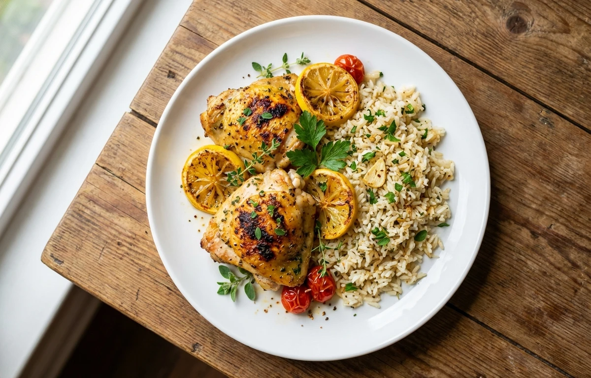 Lemon Herb Chicken and Rice