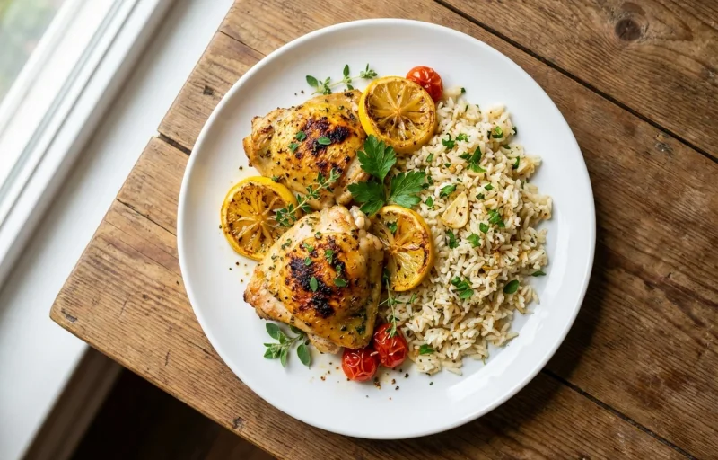 Lemon Herb Chicken and Rice