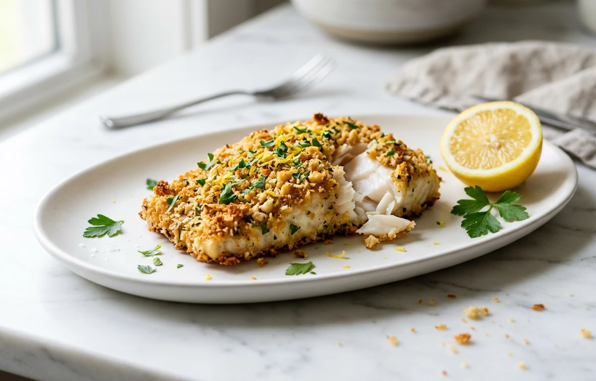 Macadamia-Crusted Cod