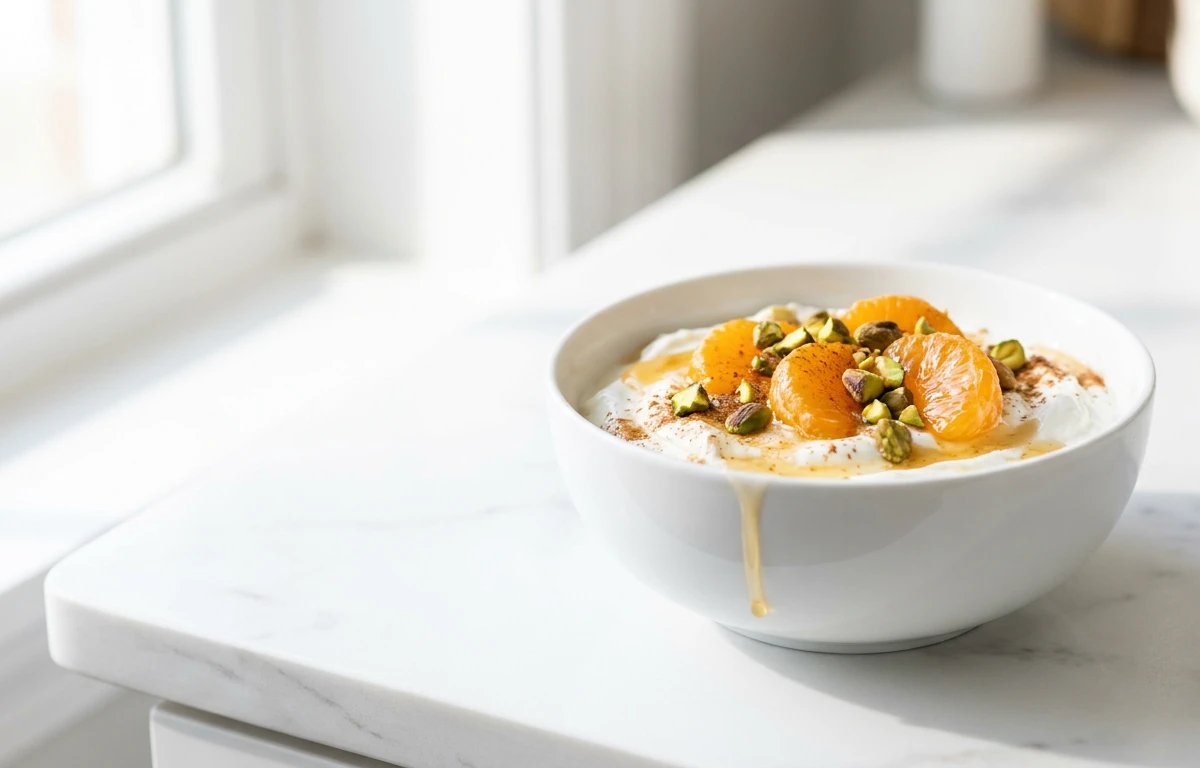 Mandarin & Pistachio Yogurt Bowl