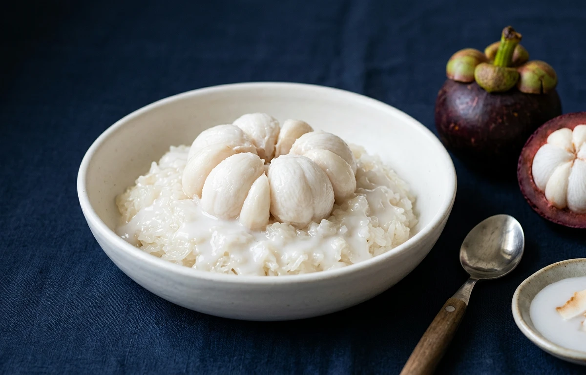Mangosteen with Coconut Sticky Rice
