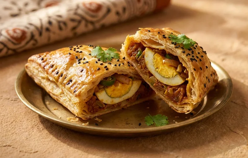 Marwari Egg Curry Puff