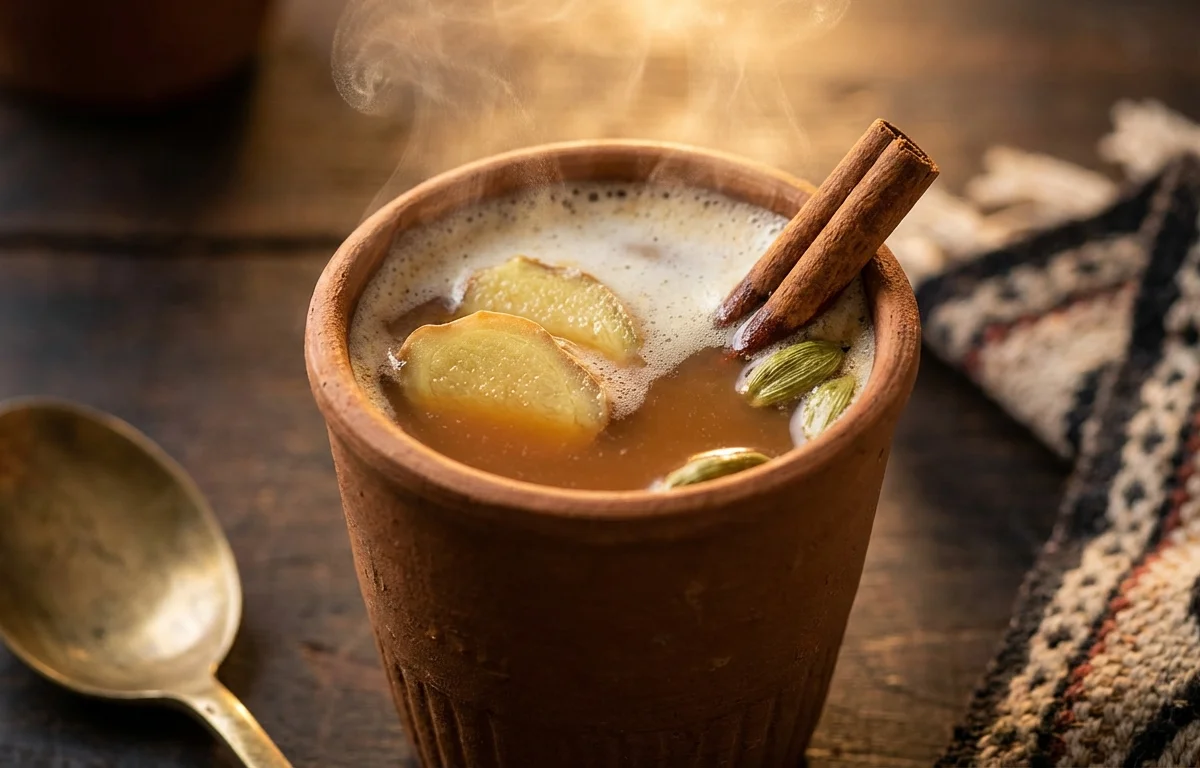 Masala Chai with Soy Milk