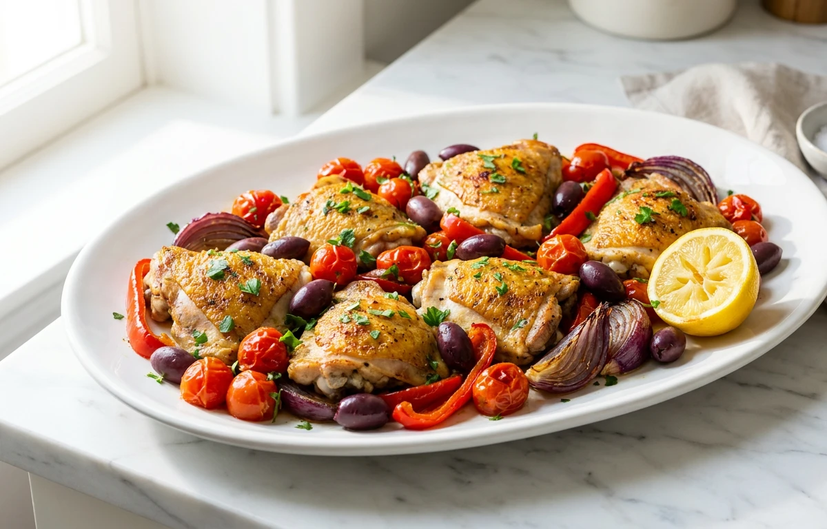 Mediterranean Sheet Pan Chicken