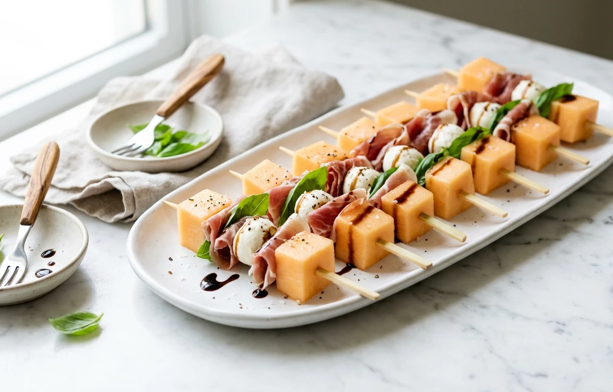 Melon & Prosciutto Skewers