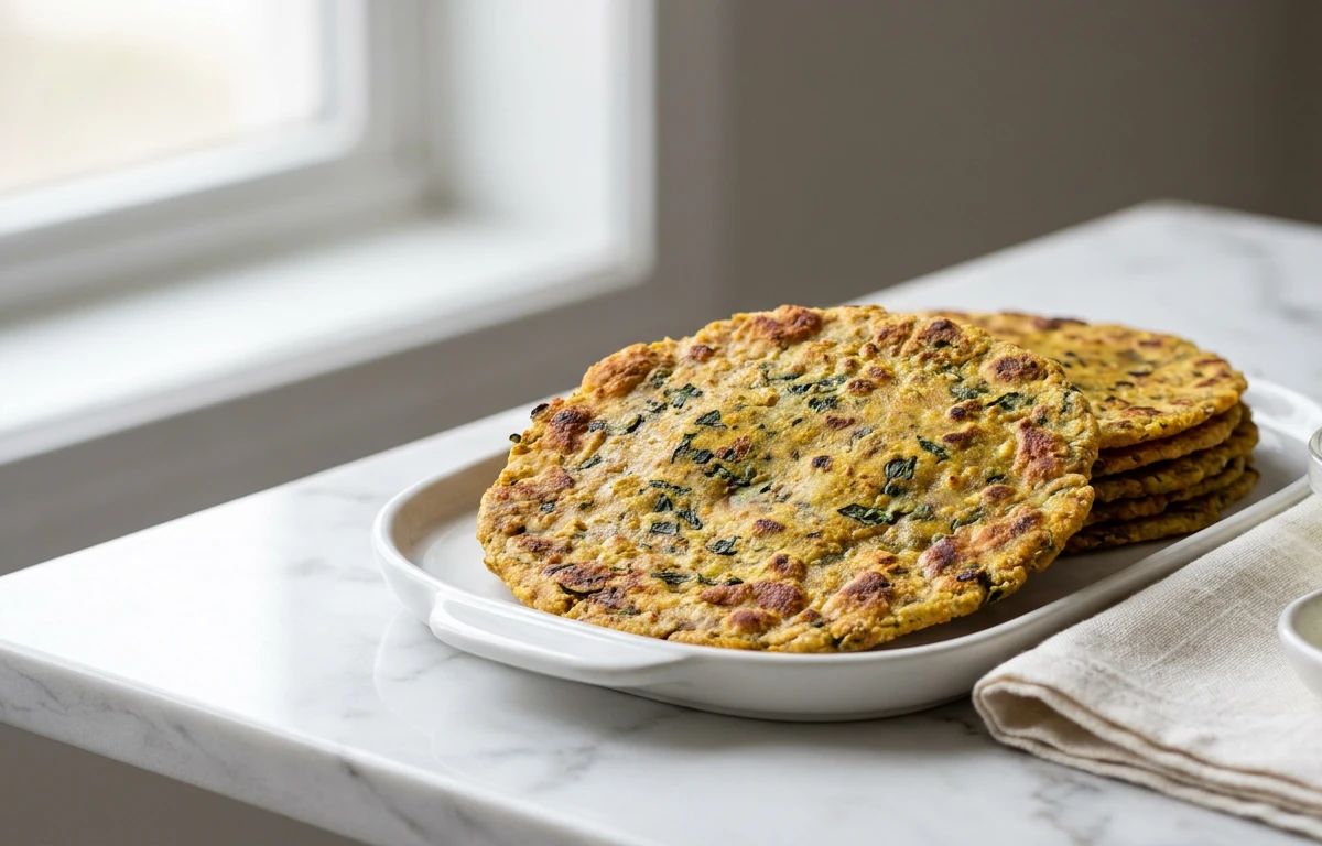 Methi Oats Paratha