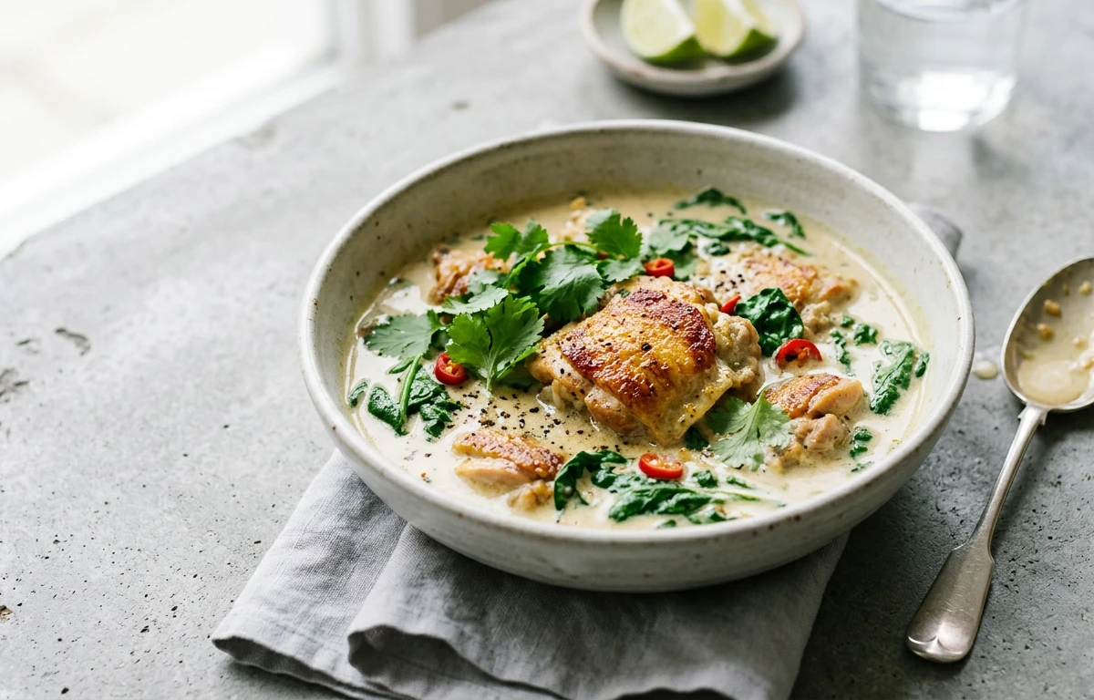 Mild & Creamy Coconut Chicken Curry