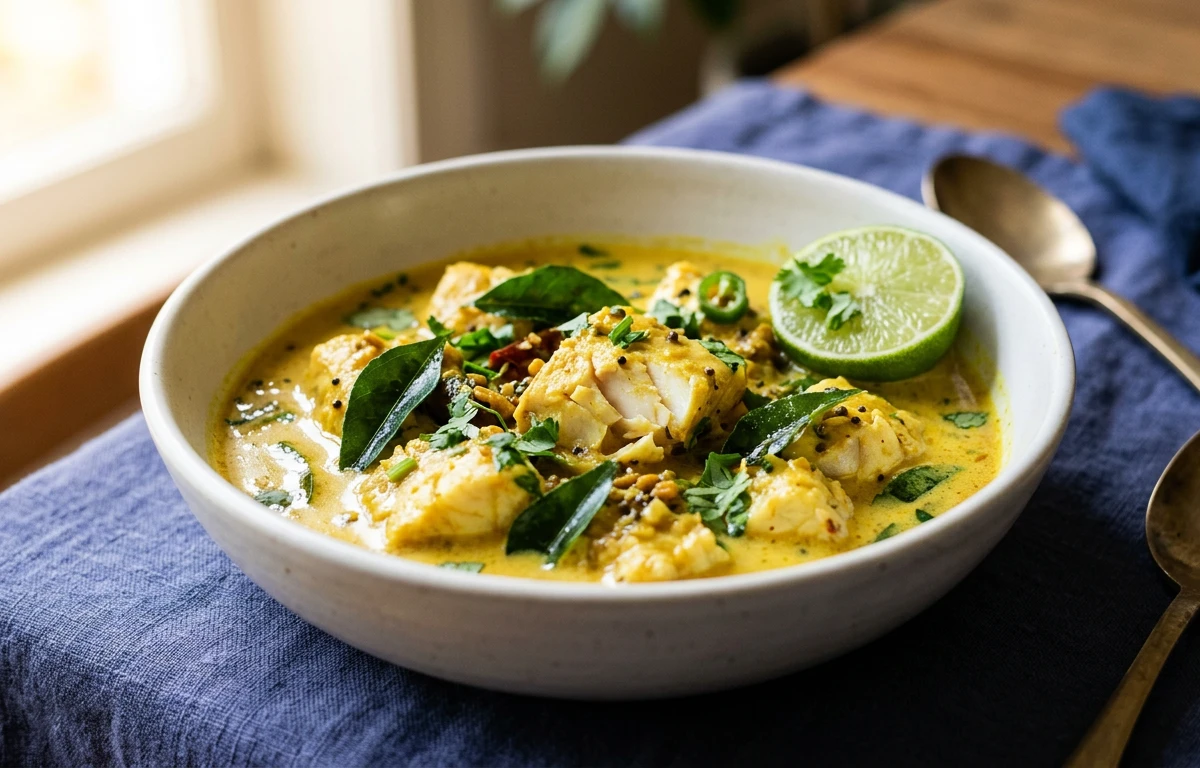 Mild Coconut Pomfret Curry