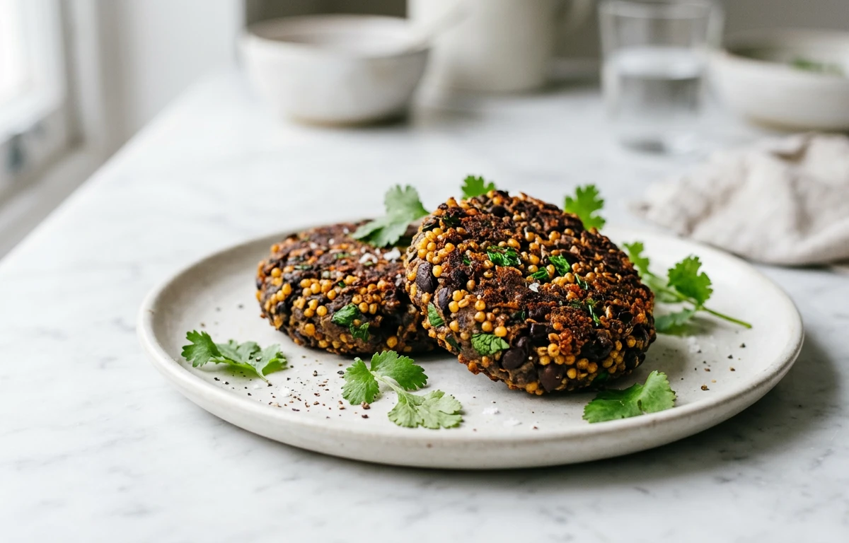 Millet & Black Bean Burgers