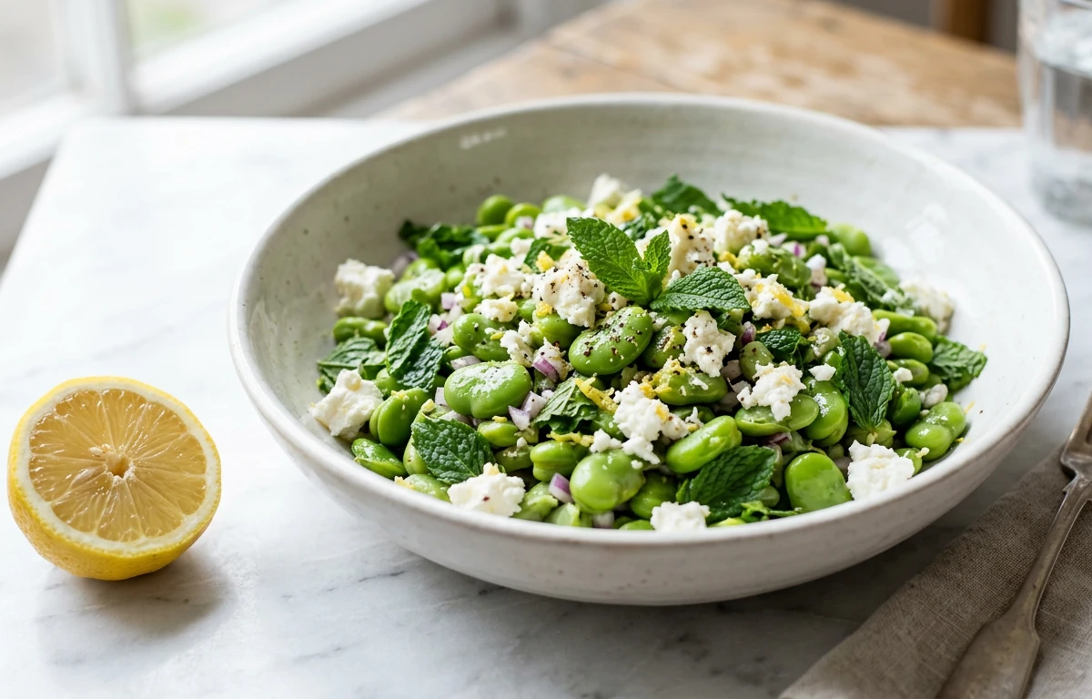 Mint & Feta Broad Bean Salad