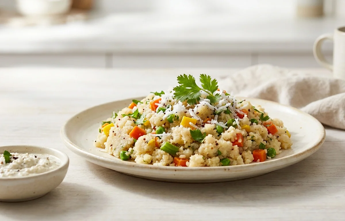 Mixed Vegetable Rava Upma
