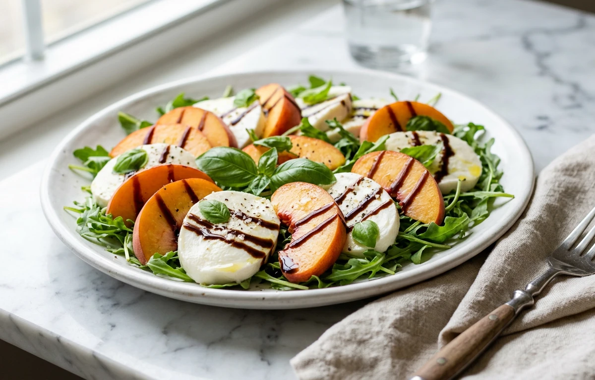 Mozzarella & Peach Salad