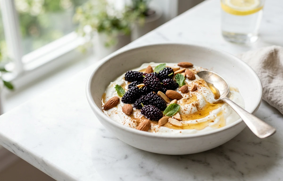 Mulberry & Greek Yogurt Bowl