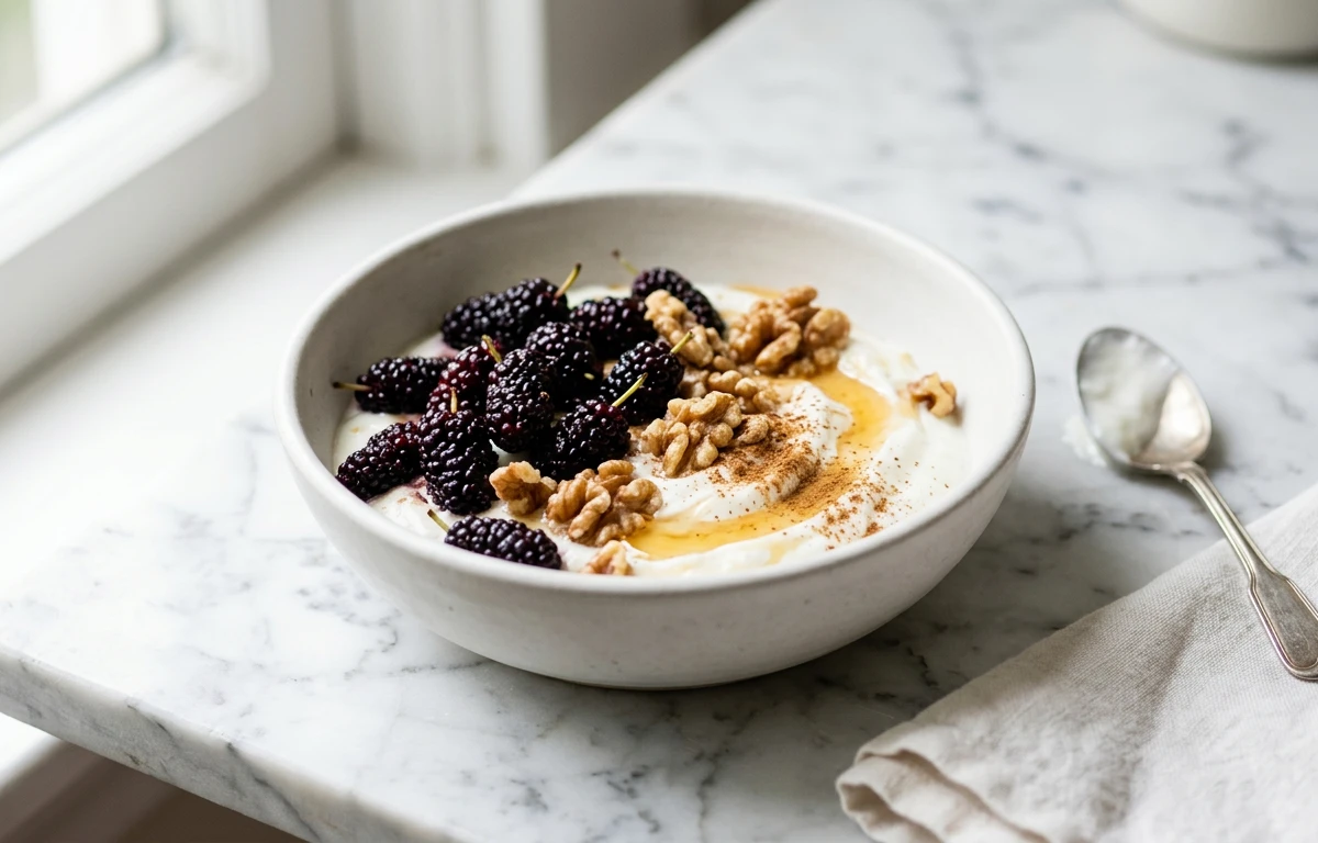 Mulberry & Walnut Yogurt Bowl