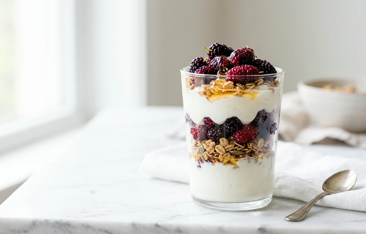 Mulberry Yogurt Parfait