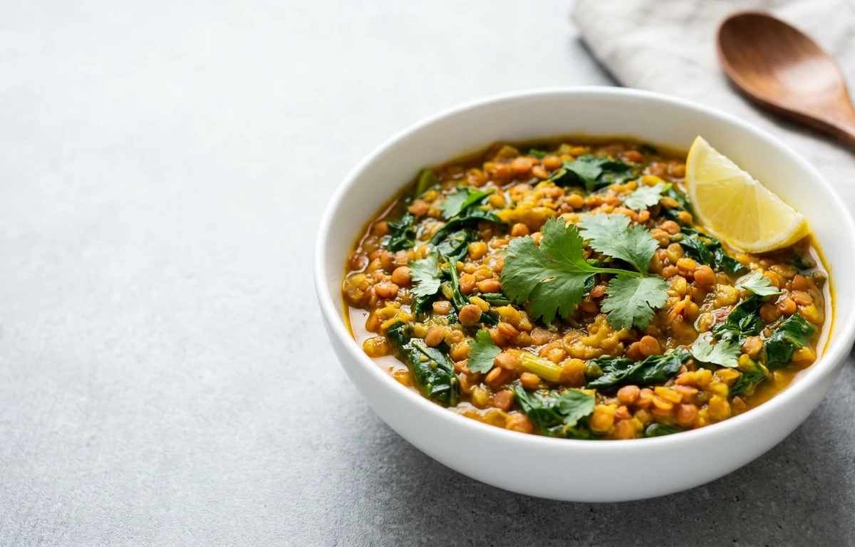 Mustard Green and Lentil Soup (Dal)
