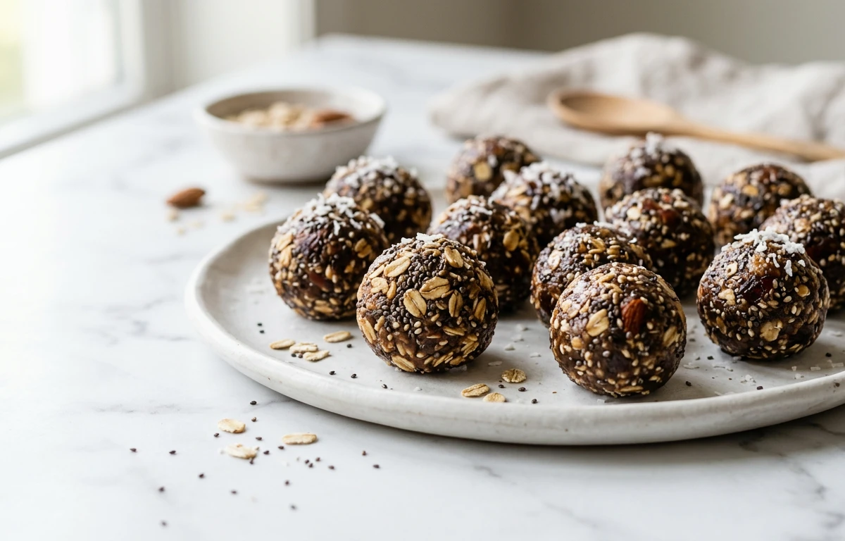 No-Bake Date & Oat Energy Balls