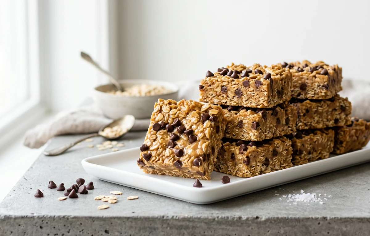 No-Bake Peanut Butter Oat Bars