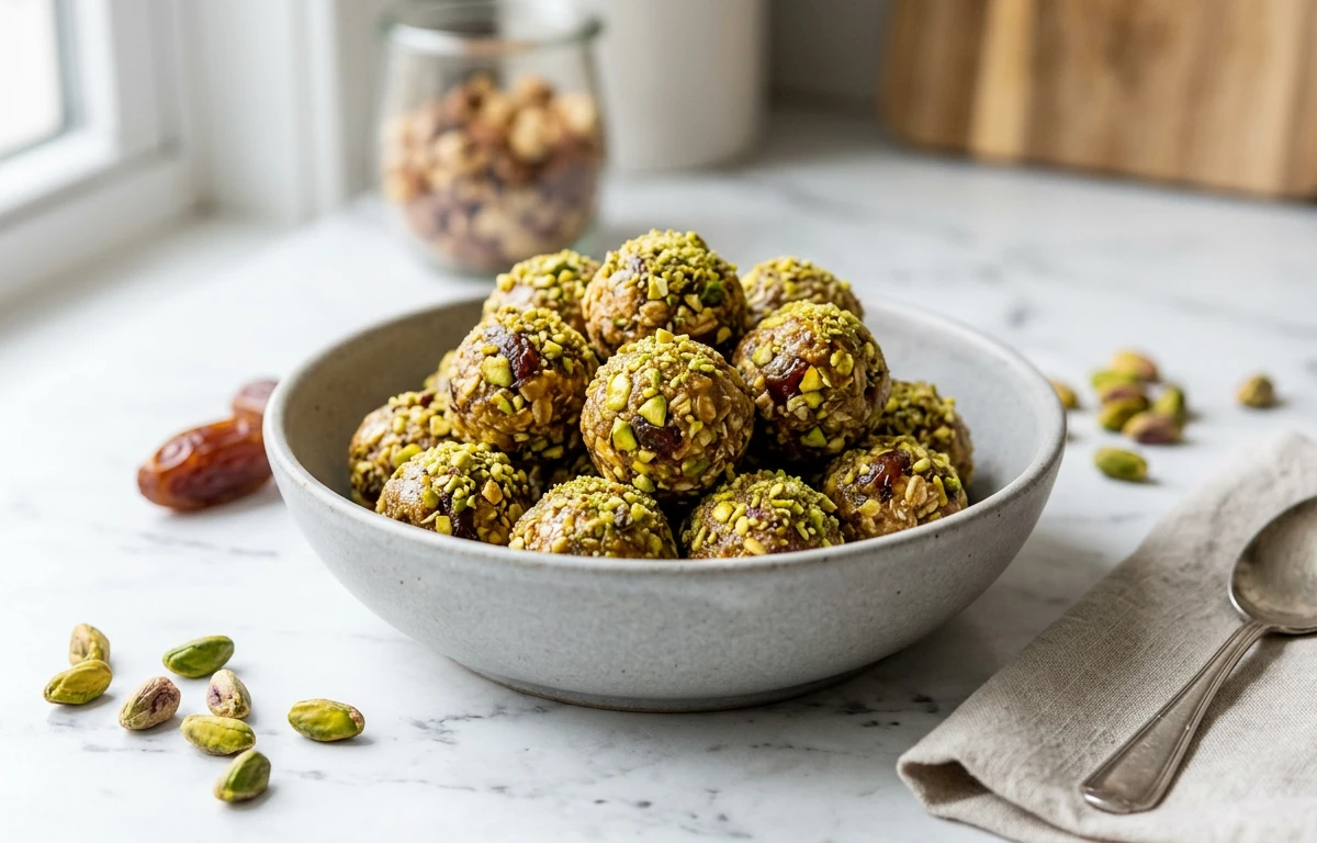 No-Bake Pistachio Energy Bites