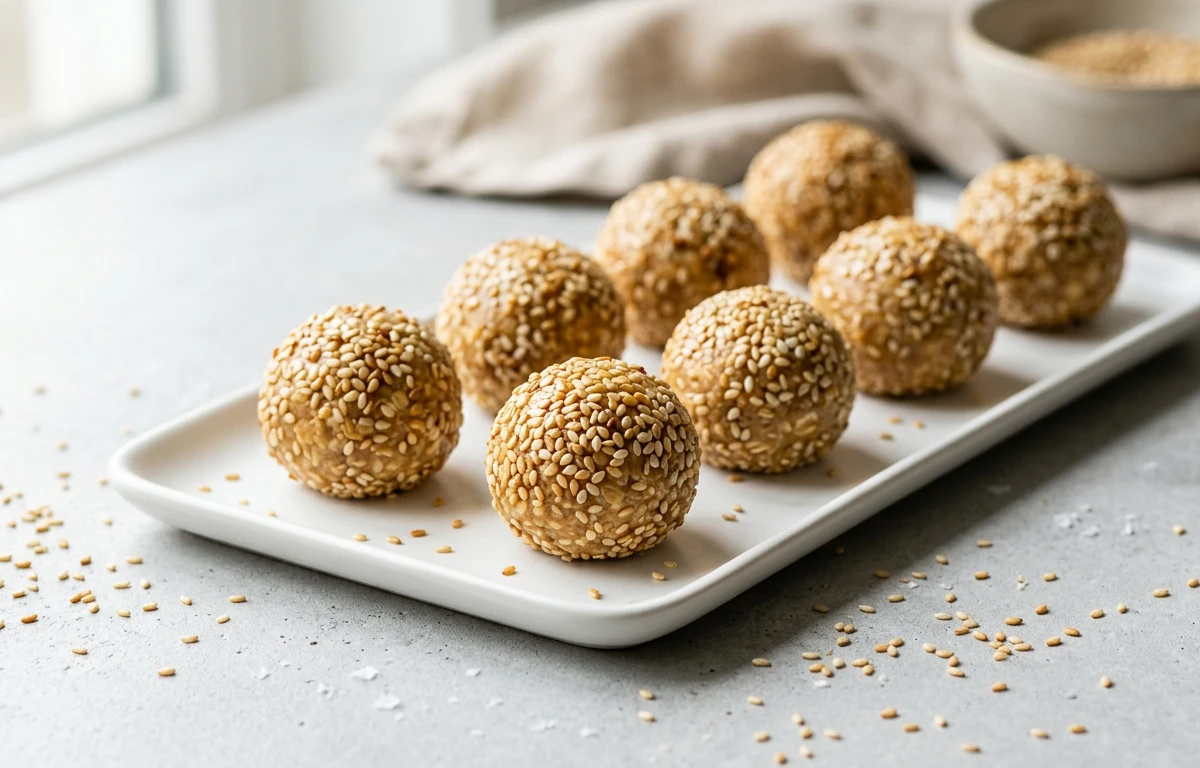 No-Bake Sesame Energy Bites