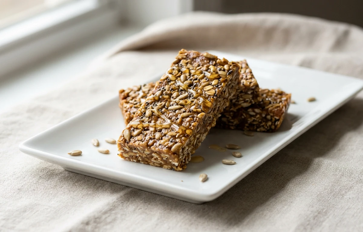 No-Bake Sunflower Seed Granola Bars