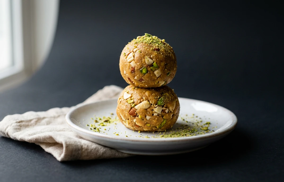 No-Cook Sattu Energy Ladoos