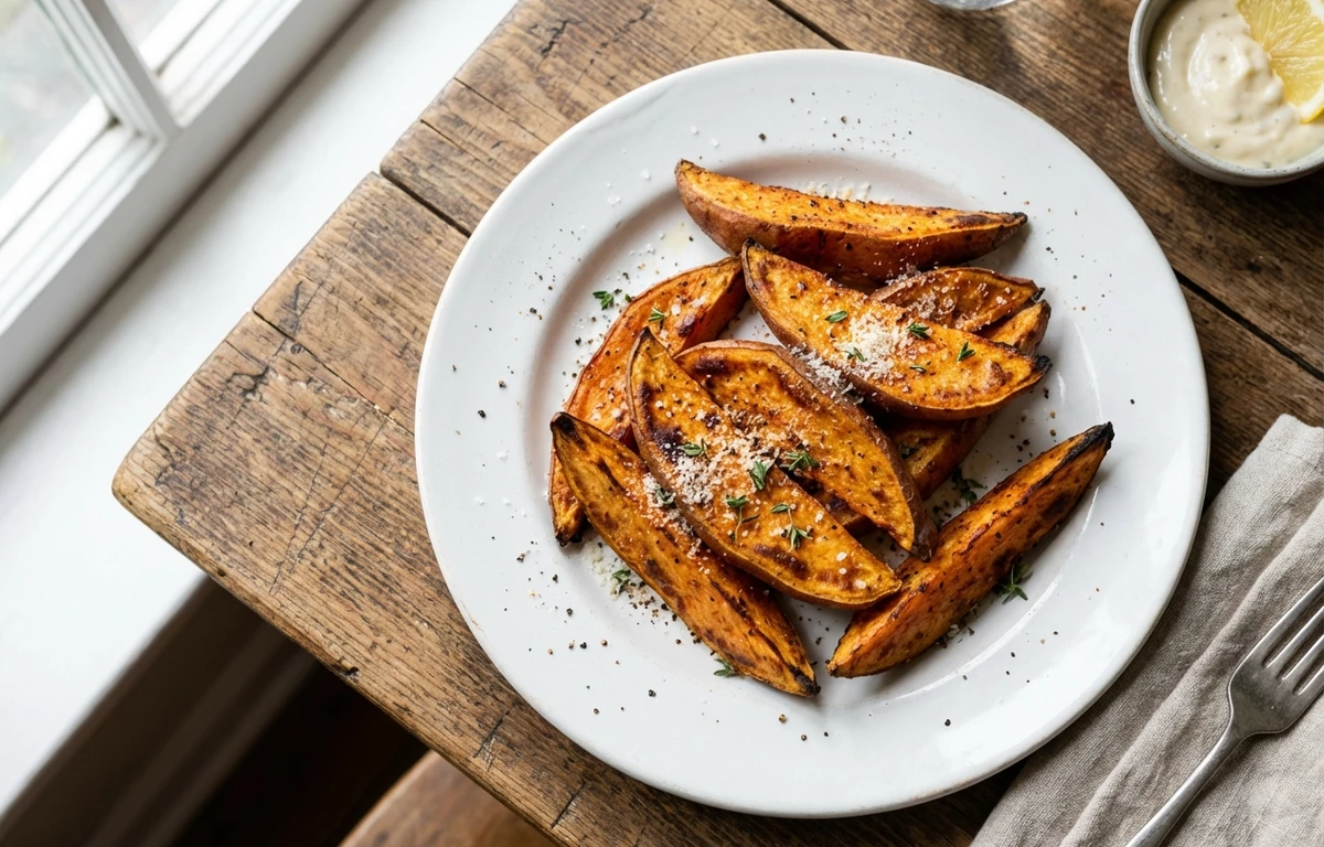Baked Sweet Potato Wedges