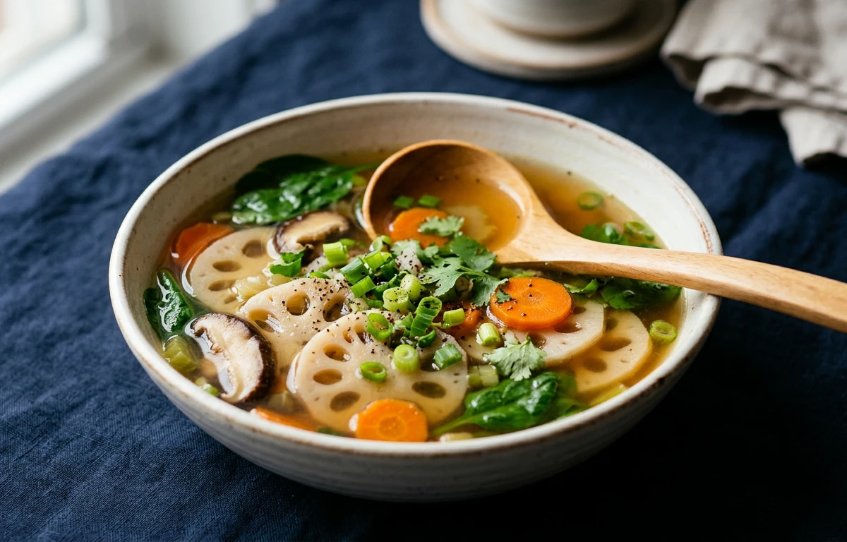 Nourishing Lotus Stem & Vegetable Soup