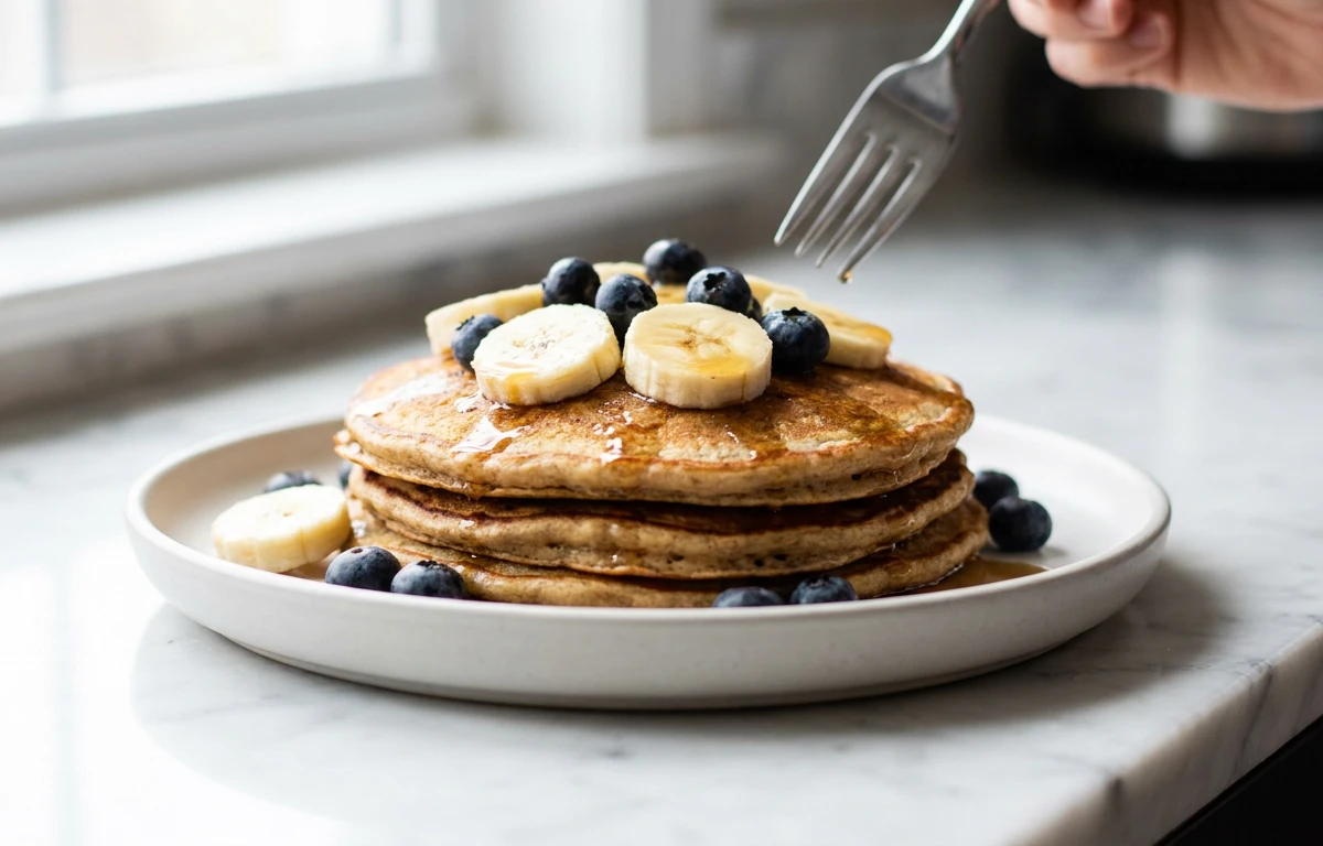 Oat Flour & Banana Pancakes