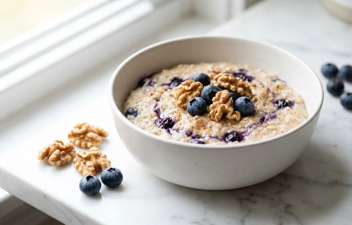 Oats with Blueberries