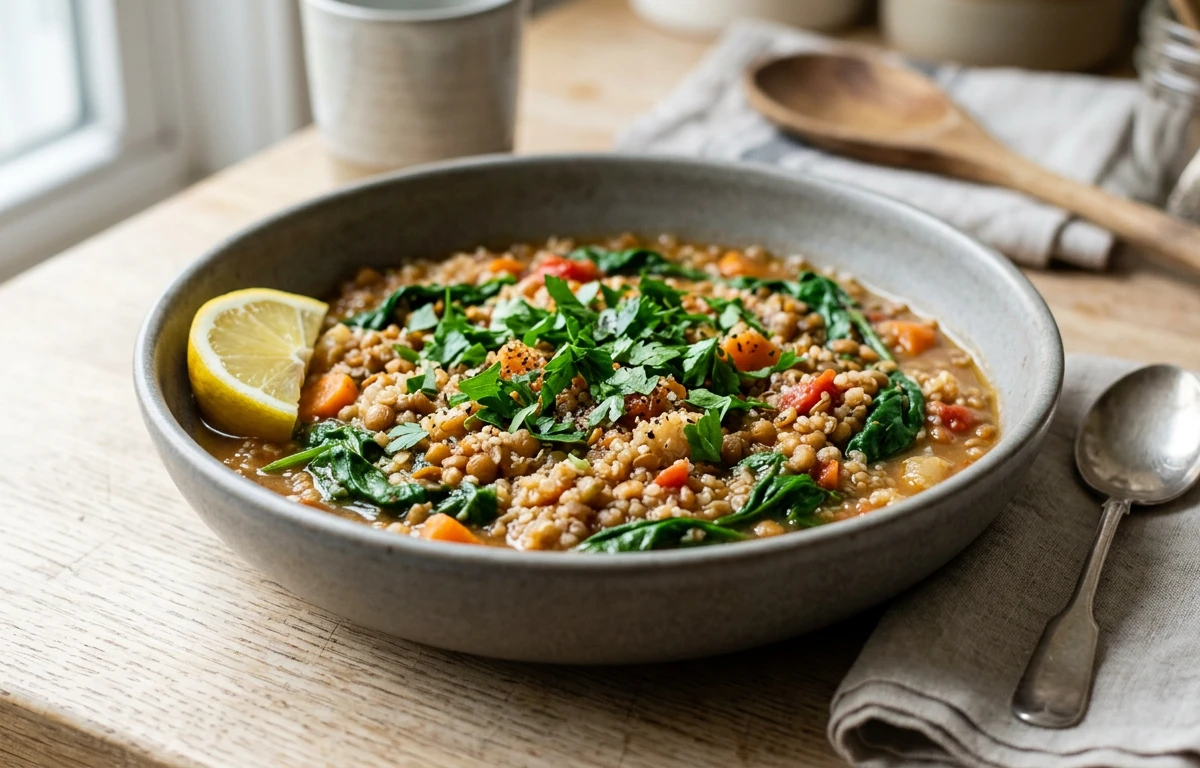 One-Pot Lentil & Grain Stew