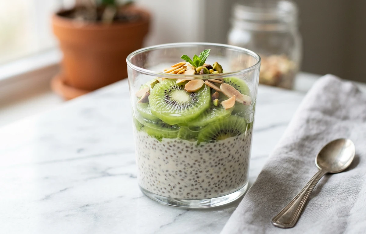 Overnight Kiwi Chia Pudding