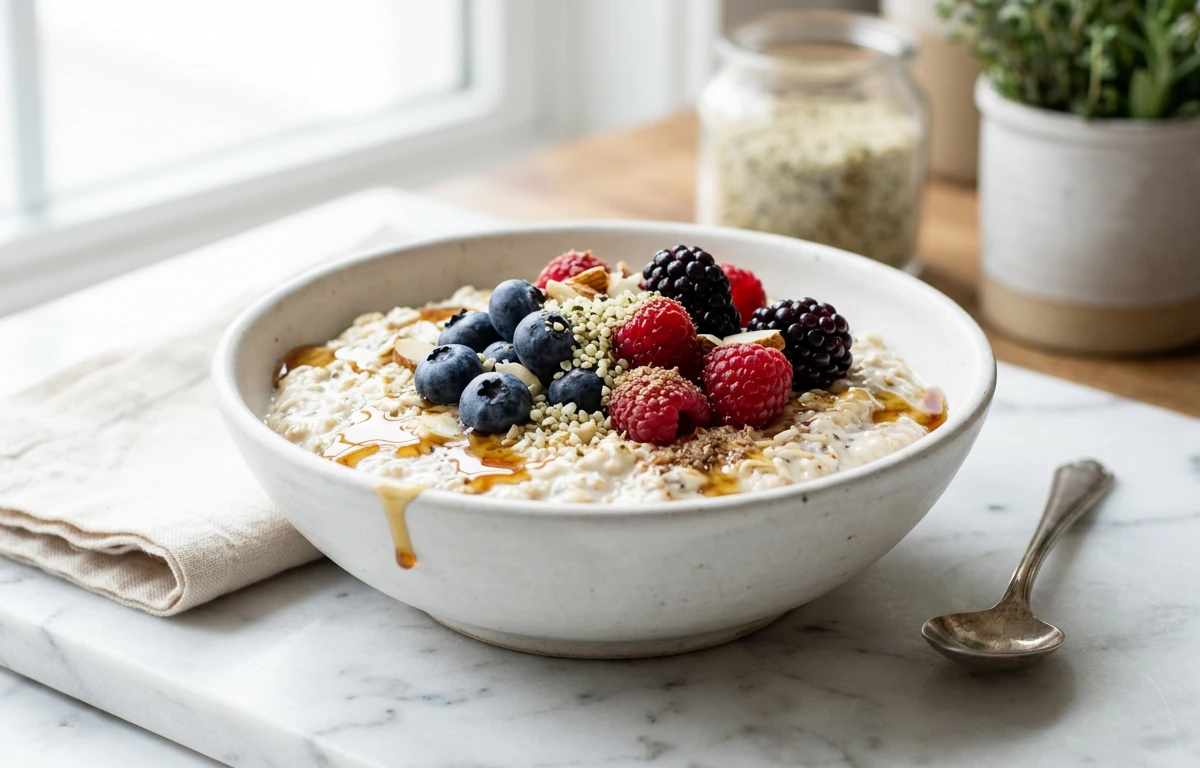 Overnight Protein Oats with Whey & Yogurt