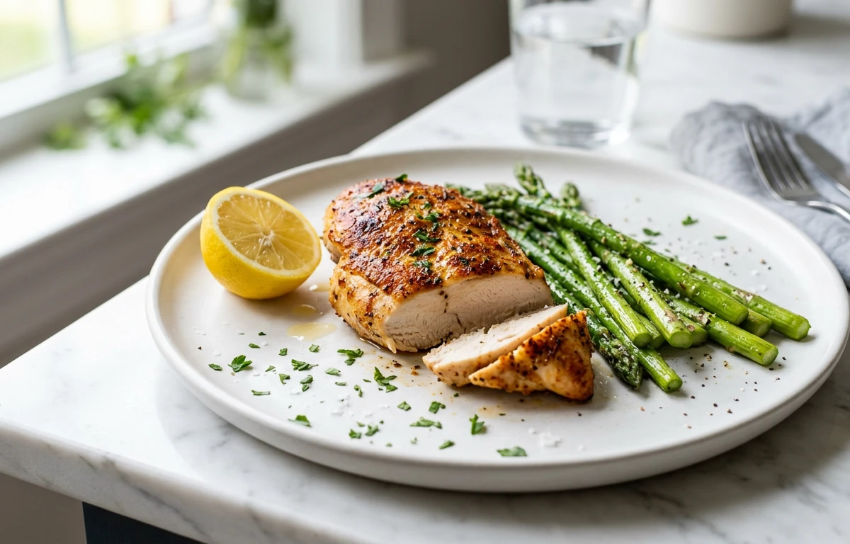 Pan-Seared Chicken & Asparagus