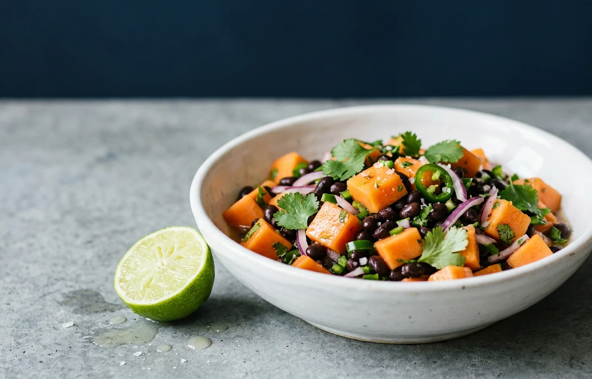 Papaya & Black Bean Salsa