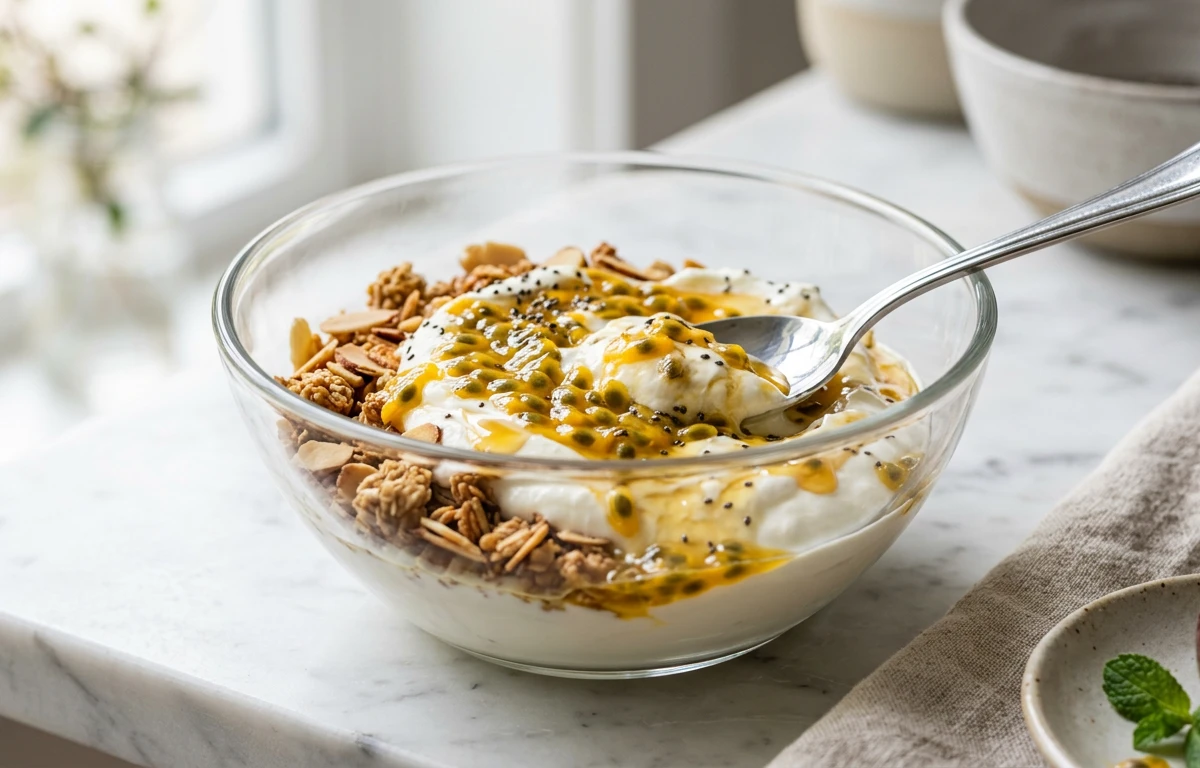 Passion Fruit & Greek Yogurt Bowl